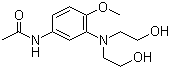 CAS # 24530-67-4, 4-Acetylamino-2-(bis(2-hydroxyethyl)amino)anisole, 3'-[Bis(2-hydroxyethyl)amino]-4'-methoxyacetamilde