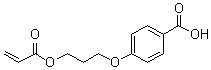 4-[3-(丙烯酰氧基)丙氧基]苯甲酸分子结构 (CAS 245349-46-6)