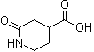 2-氧代哌啶-4-羧酸分子结构 (CAS 24537-50-6)