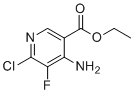 乙基4-氨基-6-氯-5-氟烟酸酯分子结构 (CAS 2454397-74-9)