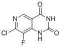 7-氯-8-氟吡啶并[4,3-d]嘧啶-2,4(1H,3H)-二酮分子结构 (CAS 2454397-75-0)