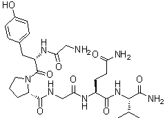 甘氨酰-L-酪氨酰-L-脯氨酰甘氨酰-L-谷氨酰胺酰-L-缬氨酰胺分子结构 (CAS 245443-51-0)