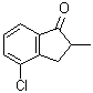 structure of CAS# 245653-50-3, 4-氯-2,3-二氢-2-甲基-1H-茚-1-酮