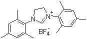 1,3-双(2,4,6-三甲苯基)-4,5-二氢咪唑鎓四氟硼酸盐分子结构 (CAS 245679-18-9)