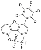 6-(苯基-d5)二苯并[b,d]呋喃-1-基三氟甲烷磺酸酯分子结构 (CAS 2457173-52-1)