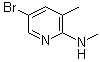 5-溴-N,3-二甲基-2-吡啶胺分子结构 (CAS 245765-66-6)