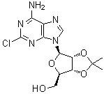 structure of CAS# 24639-06-3, 2-氯-2',3'-O-异丙亚基腺苷