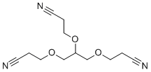 structure of CAS# 2465-93-2, 1,2,3-Tris(2-cyanoethoxy)propane