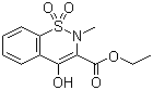 structure of CAS# 24683-26-9, Ethyl 4-hydroxy-2-methyl-2H-1,2-benzothiazine-3-carboxylate 1,1-dioxide