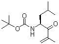 (S)-4-(叔丁氧羰基氨基)-2,6-二甲基-1-庚烯-3-酮分子结构 (CAS 247068-81-1)