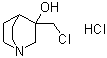 3-(氯甲基)-3-奎宁环醇盐酸盐分子结构 (CAS 247195-81-9)