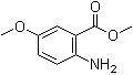 structure of CAS# 2475-80-1, 2-氨基-5-甲氧基苯甲酸甲酯