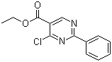 structure of CAS# 24755-82-6, 4-氯-2-苯基-5-嘧啶羧酸乙酯