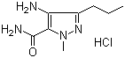 4-氨基-1-甲基-3-丙基吡唑-5-甲酰胺盐酸盐分子结构 (CAS 247584-10-7)