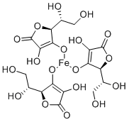 structure of CAS# 24808-52-4, L-抗坏血酸铁(II)