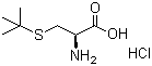 S-叔丁基-L-半胱氨酸盐酸盐分子结构 (CAS 2481-09-6)