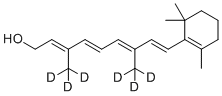 维生素 A1-d6分子结构 (CAS 2483831-77-0)