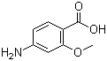 structure of CAS# 2486-80-8, 4-氨基-2-甲氧基苯甲酸