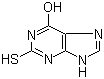 structure of CAS# 2487-40-3, 2-巯基-6-羟基嘌呤