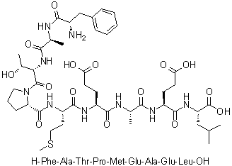 CAS # 248909-49-1, L-Phenylalanyl-L-alanyl-L-threonyl-L-prolyl-L-methionyl-L-alpha-glutamyl-L-alanyl-L-alpha-glutamyl-L-leucine
