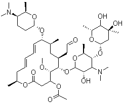 乙酰螺旋霉素分子结构 (CAS 24916-51-6)