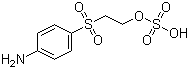 2-[(4-Aminophenyl)sulfonyl]ethyl hydrogen sulfate molecular structure (CAS 2494-89-5)
