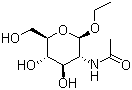 structure of CAS# 2495-96-7, 乙基 2-(乙酰基氨基)-2-脱氧-beta-D-吡喃葡萄糖苷