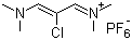 2-氯-1,3-双(二甲基氨基)三亚甲六氟磷酸盐分子结构 (CAS 249561-98-6)