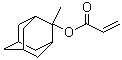 2-甲基-2-金刚烷醇丙烯酸酯分子结构 (CAS 249562-06-9)