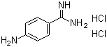 structure of CAS# 2498-50-2, 4-氨基苯甲脒二盐酸盐