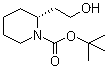 structure of CAS# 250249-85-5, (R)-2-(2-羟基乙基)哌啶-1-甲酸叔丁酯