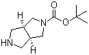 cis-2-Boc-六氢吡咯并[3,4-c]吡咯分子结构 (CAS 250275-15-1)