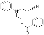 N-氰乙基-N-苯甲酰氧乙基苯胺分子结构 (CAS 25047-90-9)