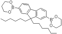 structure of CAS# 250597-29-6, 9,9-二己基芴-2,7-二硼酸二(1,3-丙二醇)酯