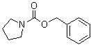 1-吡咯烷羧酸苄基酯分子结构 (CAS 25070-74-0)