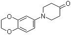 1-(2,3-苯并[1,4]二氧六环-6-基)-4-哌啶酮分子结构 (CAS 250718-94-6)