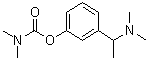 3-[1-(二甲基氨基)乙基]苯酚二甲基氨基甲酸酯分子结构 (CAS 25081-93-0)
