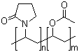 乙烯基吡咯烷酮-乙酸乙烯酯共聚物分子结构 (CAS 25086-89-9)