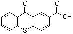 噻吨酮-2-羧酸分子结构 (CAS 25095-94-7)
