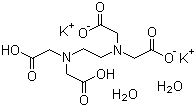 乙二胺四乙酸钾分子结构 (CAS 25102-12-9)
