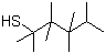 叔十二烷基硫醇分子结构 (CAS 25103-58-6)