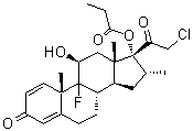 CAS # 25122-52-5, (11beta,16alpha)-21-Chloro-9-fluoro-11-hydroxy-16-methyl-17-(1-oxopropoxy)-pregna-1,4-diene-3,20-dione