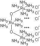 十四氨合六氯二氧化三钌分子结构 (CAS 25125-46-6)