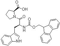 N-[(9H-芴-9-基甲氧基)羰基]-L-色氨酰-L-脯氨酸分子结构 (CAS 251316-94-6)