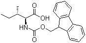 N-芴甲氧羰基-L-别异亮氨酸分子结构 (CAS 251316-98-0)