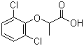 structure of CAS# 25140-90-3, 2-(2,6-二氯苯氧基)丙酸