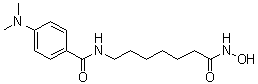 4-二甲基氨基-N-(6-羟基氨基甲酰己基)苯甲酰胺分子结构 (CAS 251456-60-7)