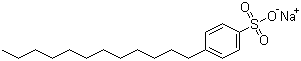 十二烷基苯磺酸钠分子结构 (CAS 25155-30-0)