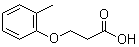 3-(2-甲基苯氧基)丙酸分子结构 (CAS 25173-35-7)