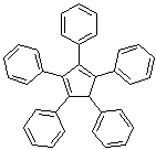 structure of CAS# 2519-10-0, 1,2,3,4,5-Pentaphenylcyclopentadiene